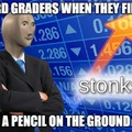 3rd grader stonks