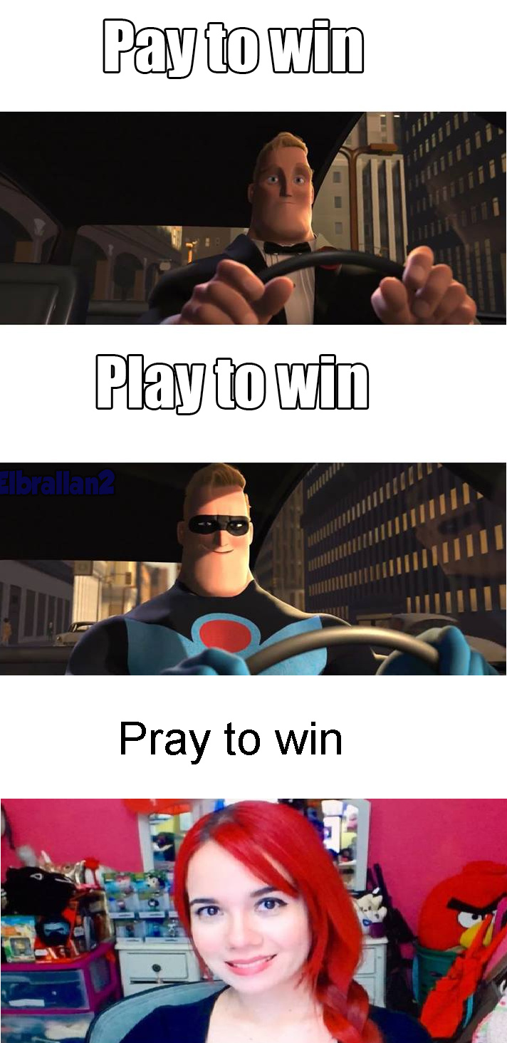 La peor "gamer" // pray= rezar - meme