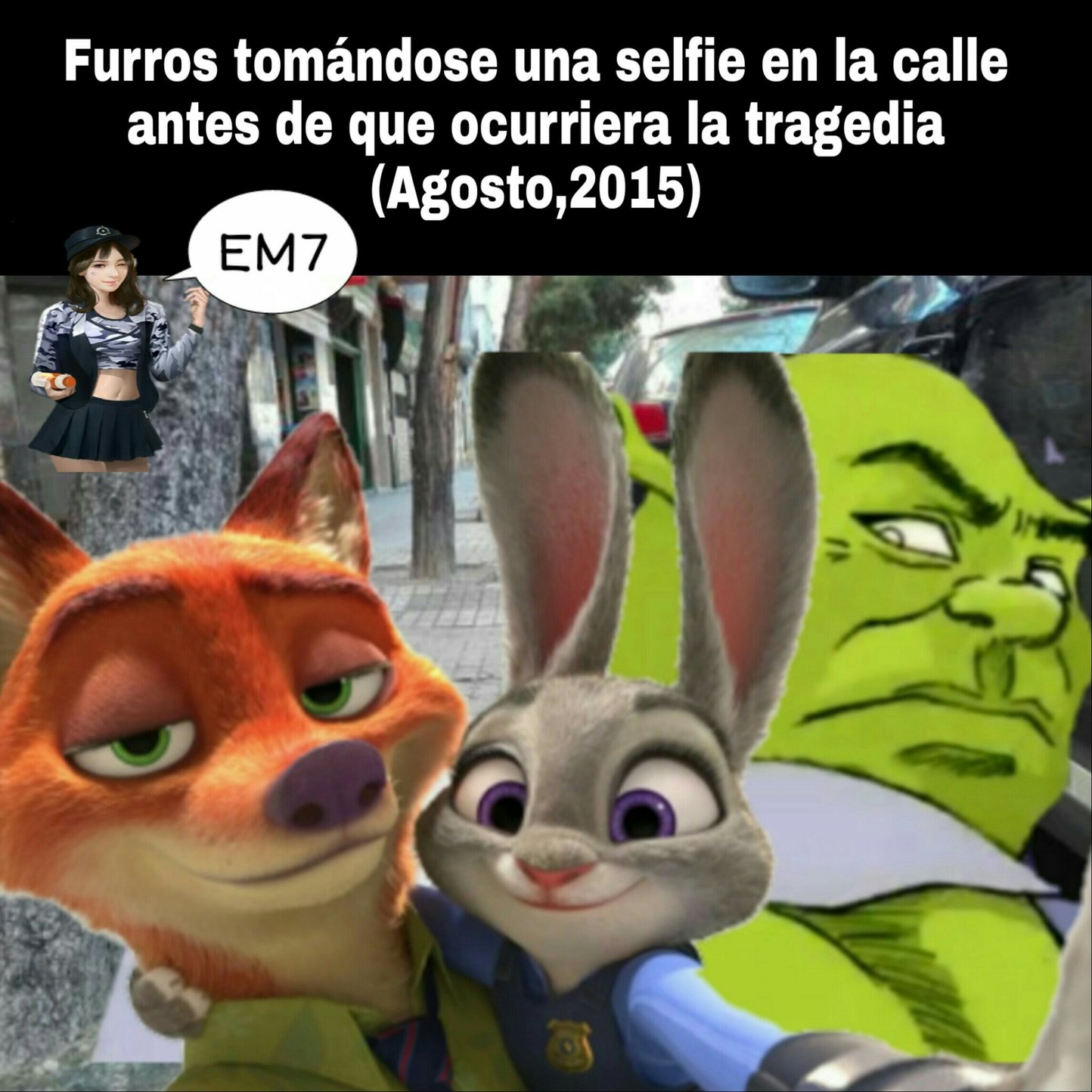 Top 7 selfies peligrosas - meme