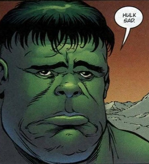 Hulk sad - meme