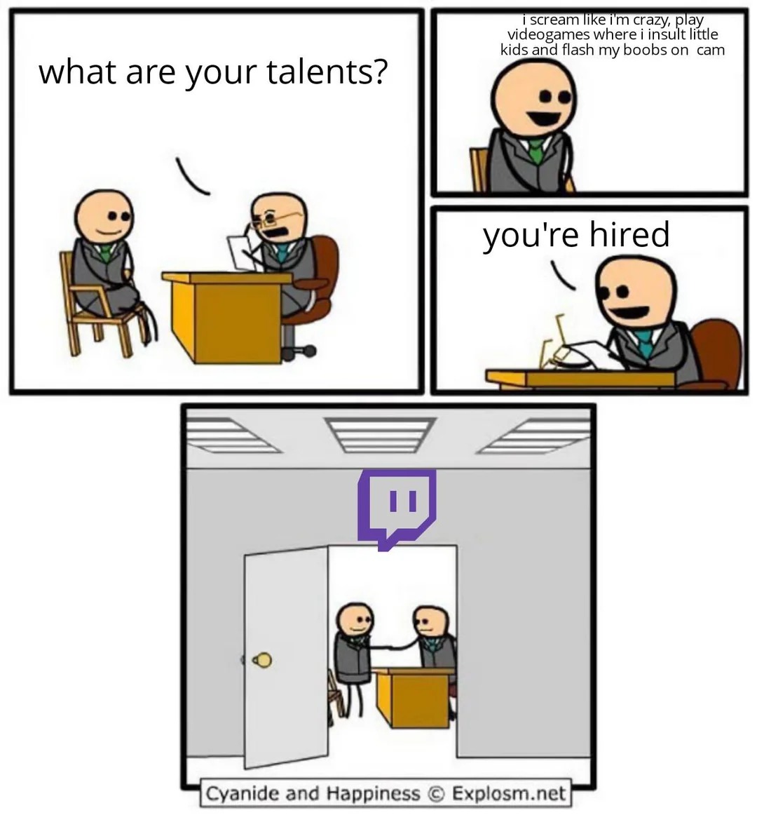 Twitch talent - meme