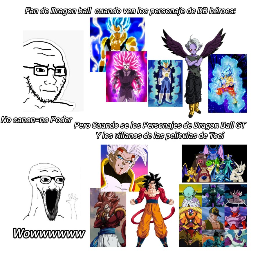Fan de dragon ball Ser como - meme