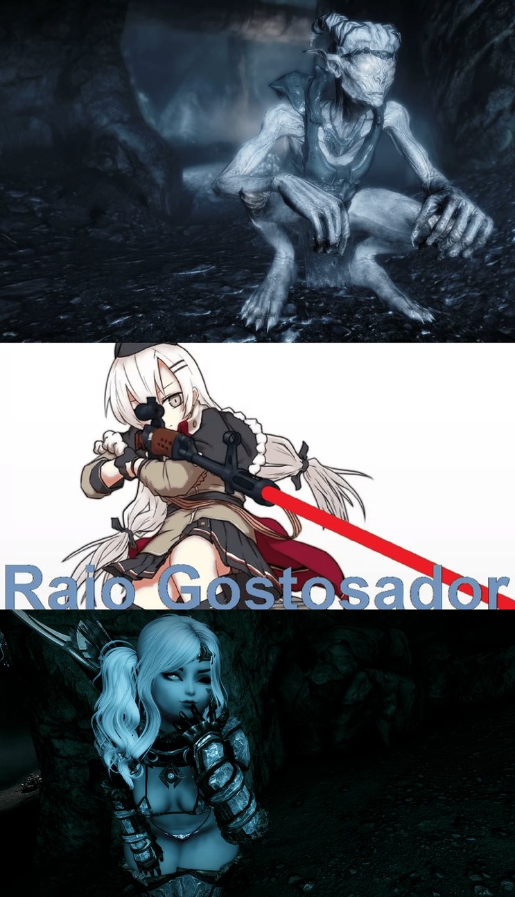 Sim, é a suposta elfa da neve com grandes nádegas - meme