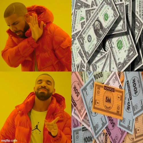 El dinero xd - meme