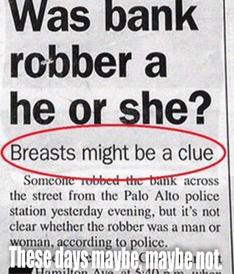 When is a breast a clue or not? - meme