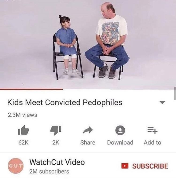 "Pedophile" sounds so offensive. Why not call them "childhuggers"? - meme