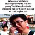 Haha, asian man cooking dog go brrrrr