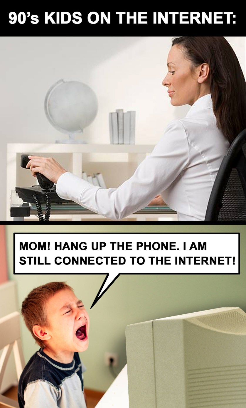 90's kids on the Internet - meme