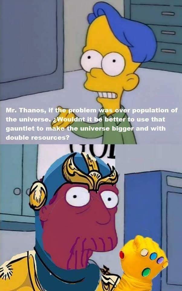 Thanos doesn't feel so good - meme