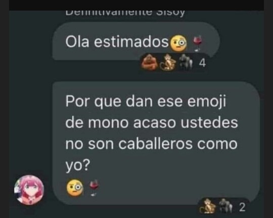 emoji fino senores