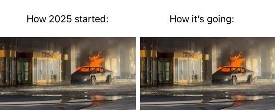 How 2025 started vs how it's going someone explain this timeline - meme