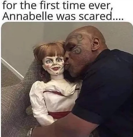 Annabell is scared - meme