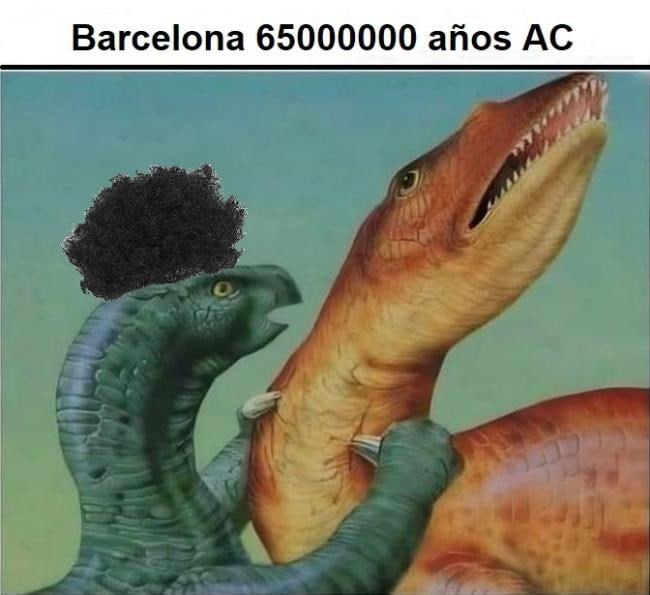 Barcelona jurásica - meme