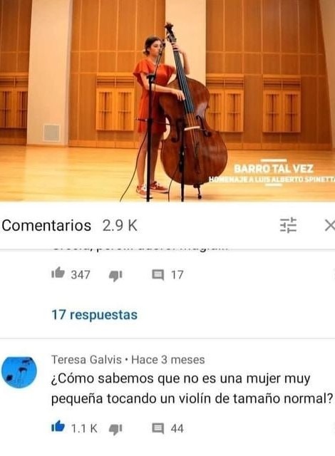 Es un violín - meme