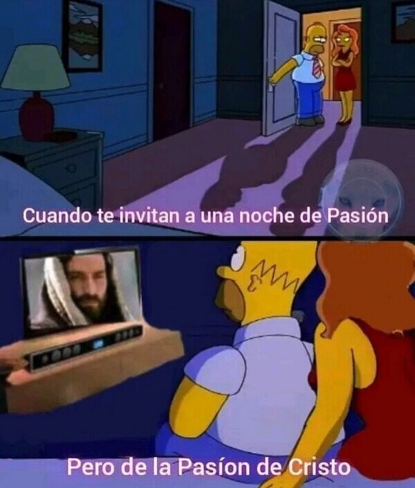 Noche de pasión de cristo - meme