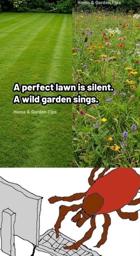 ﻿Home & Garden Tlps Aperfect Iawn is silent: Awild garden sings: Home & Garden Tips