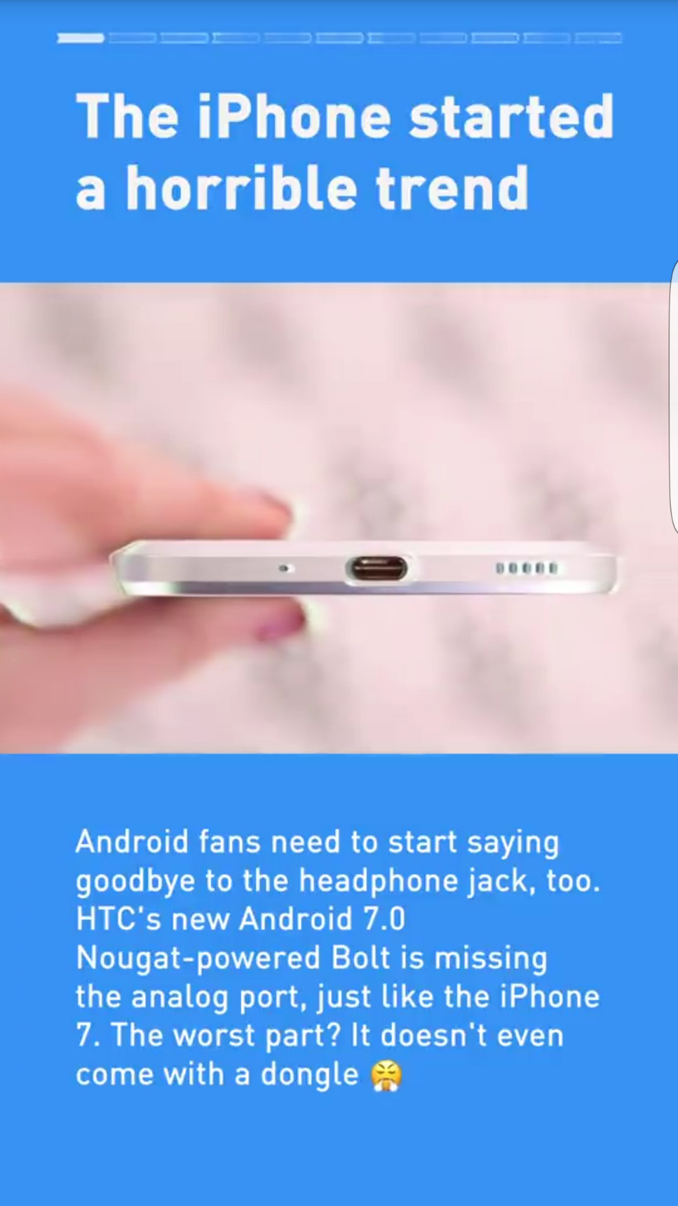Oh God it's coming to Android now. Time to boycott HTC - meme