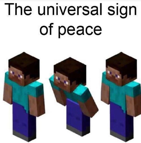 Signe de paix universelle ✌️☮️ - meme