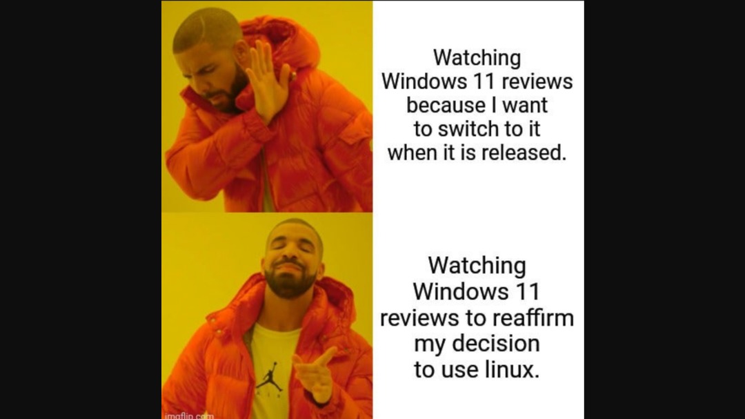 Linux da best - meme