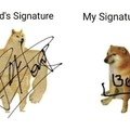 My parents have epic signatures
