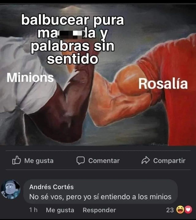 Minions vs Rosalia - meme