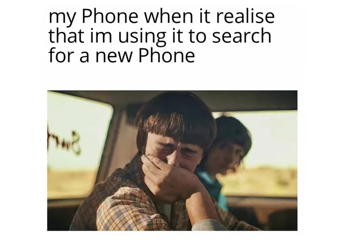 NOOOOO!! NOT A NEW PHONE!!! - meme