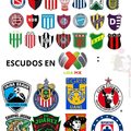 Liga MX la mejor no como esos escudos puras rayas