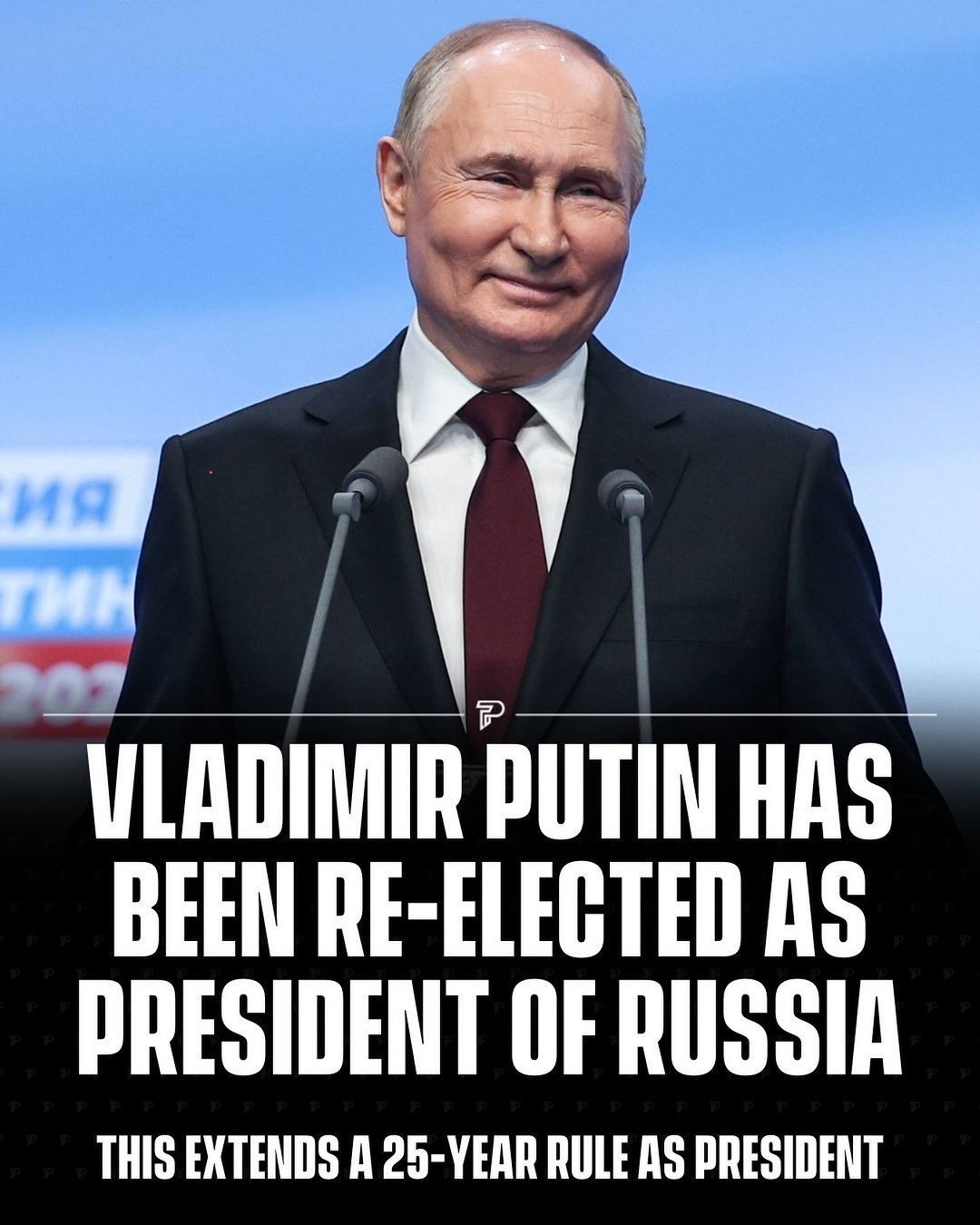"The Candidates were: Putin, Missing, Fled, Abducted" - meme