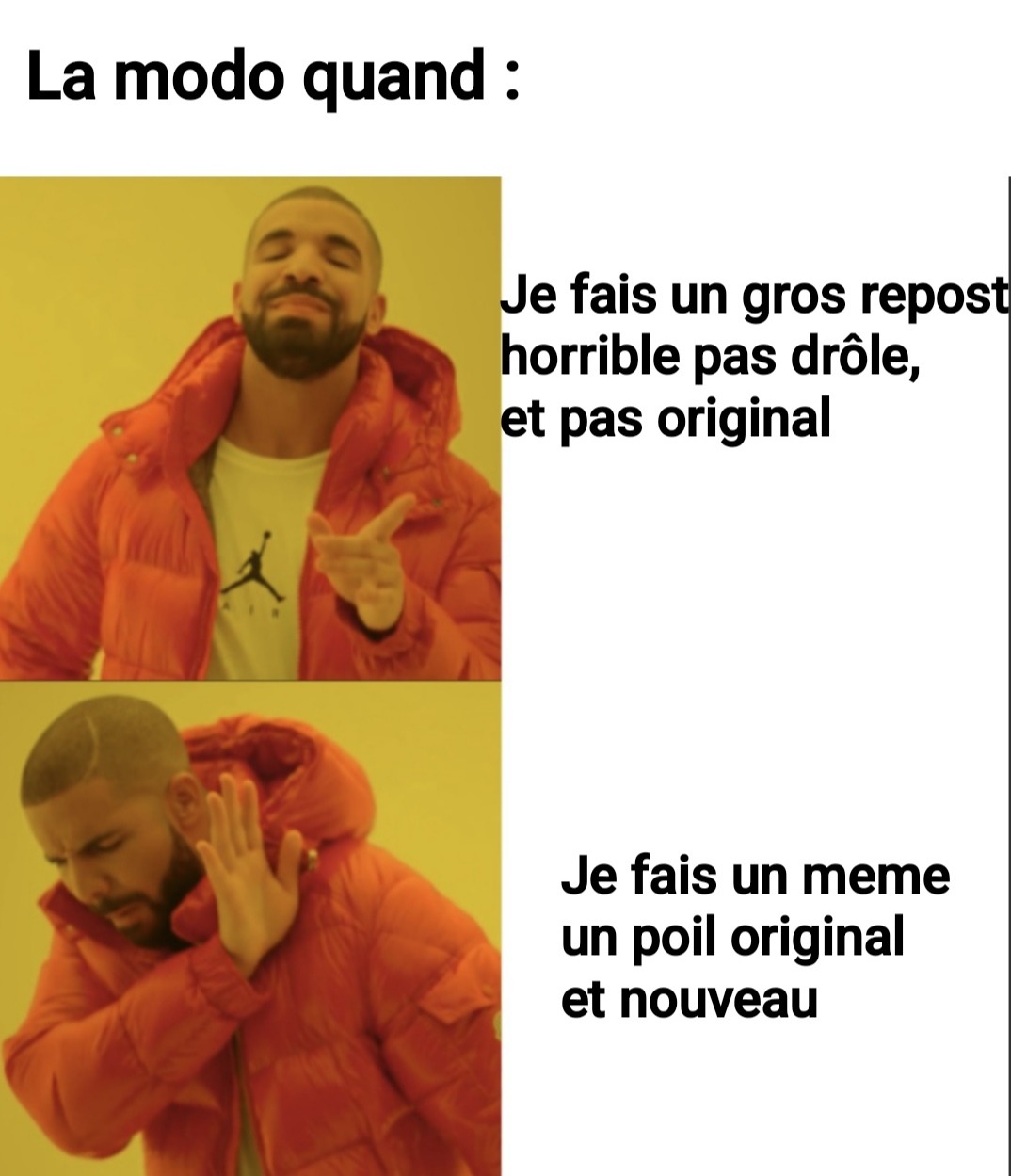 Ce meme tombé dans la 1ère catégorie...
