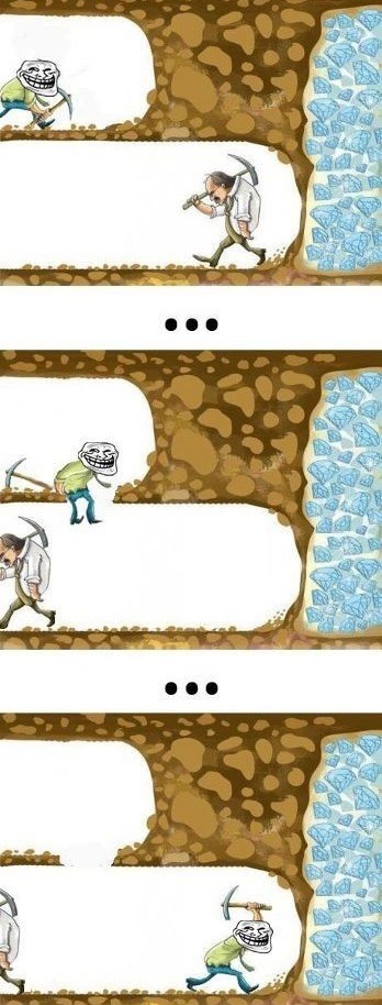 Never give up. - meme