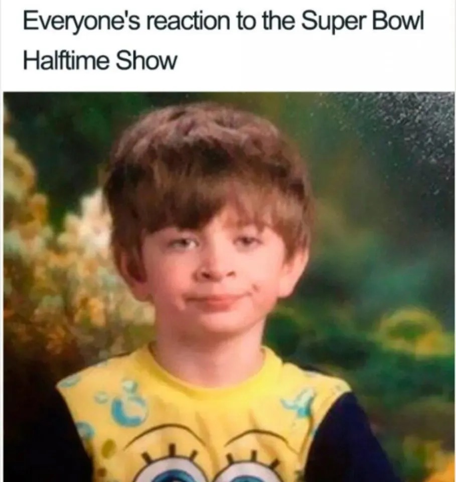 Rihanna at the Super Bowl Halftime show meme