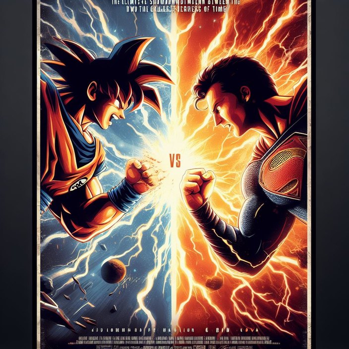 Goku vs Superman La película - meme