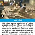India sends rockets into space. Meanwhile, 50% of their population defecates in the street...