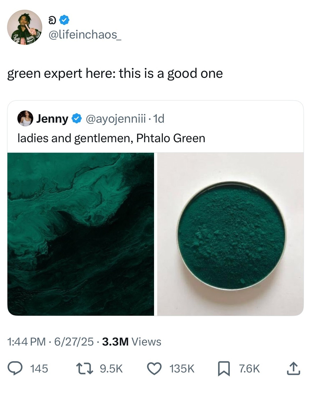Phtalo green looking good confirmed - meme