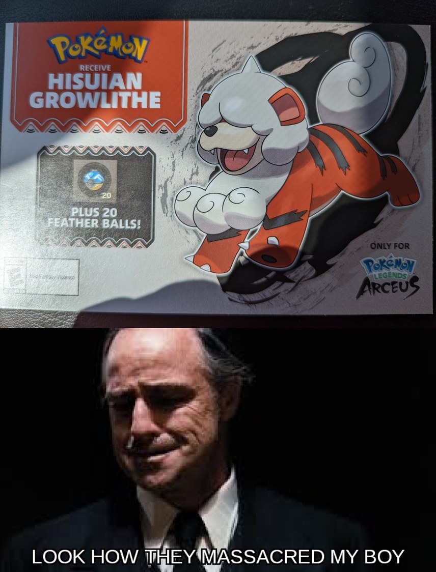 Poor Growlithe - meme