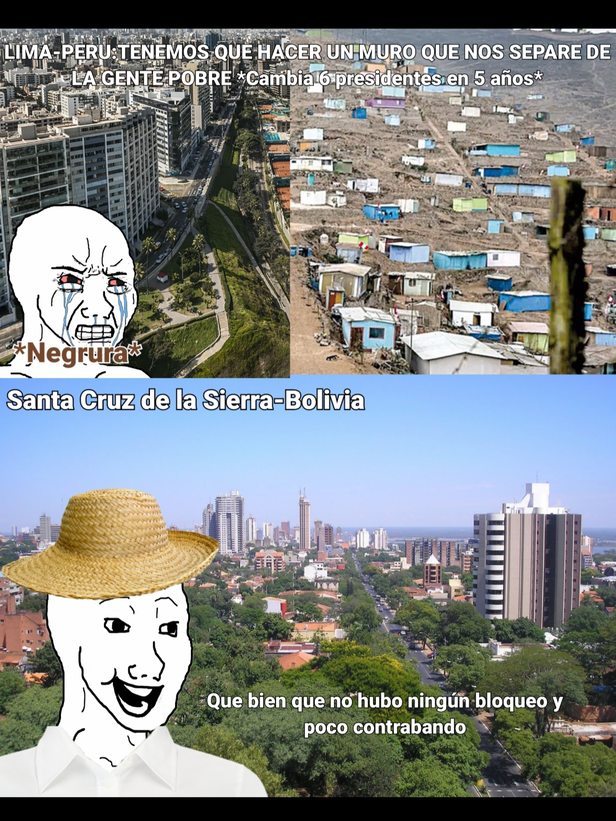 El plan 3000 (la zona más peligrosa de Sta.Cruz.)>>>>>>>>El lugar menos peligroso de Lima - meme