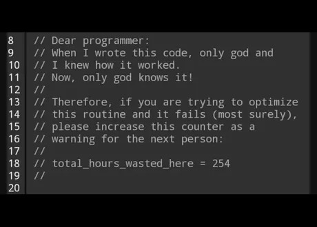 ancient programmer notes - meme
