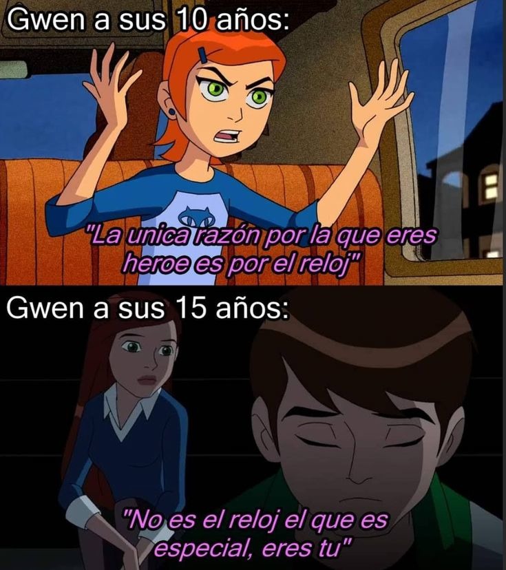 La evolución de Gwen - meme