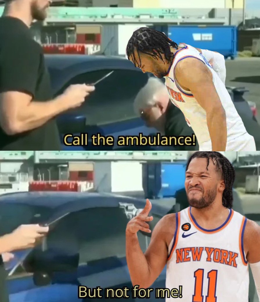 Knicks Jalen Brunson injury meme