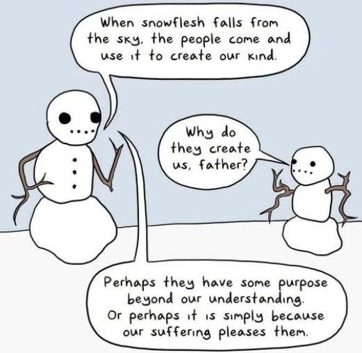 Aren't we all just castles in the sand? - meme