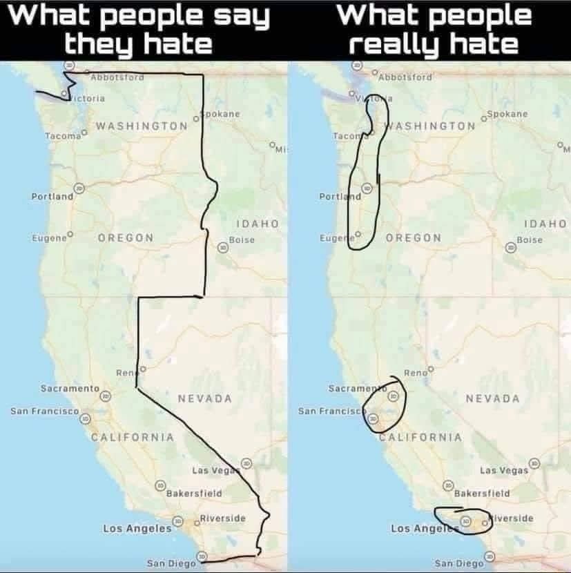 Don't forget west San Diego - meme