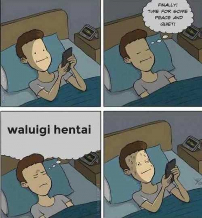 Waluigi hentai is hot - meme
