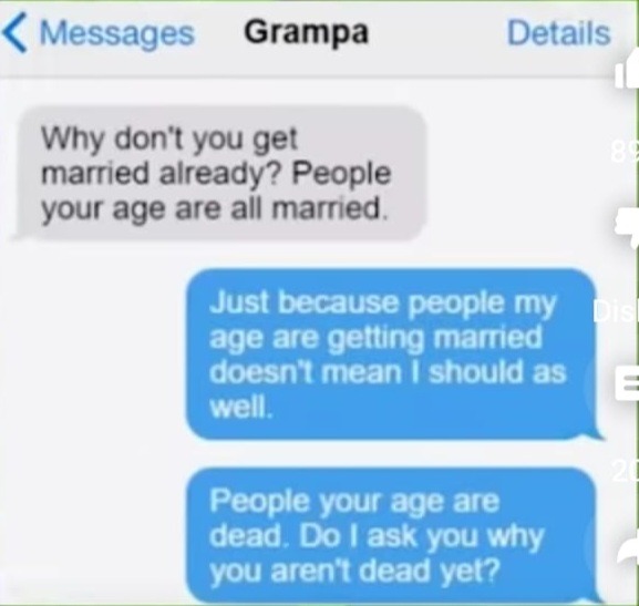 U dead yet grandpa - meme