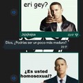 ¿Es usted homosexual?