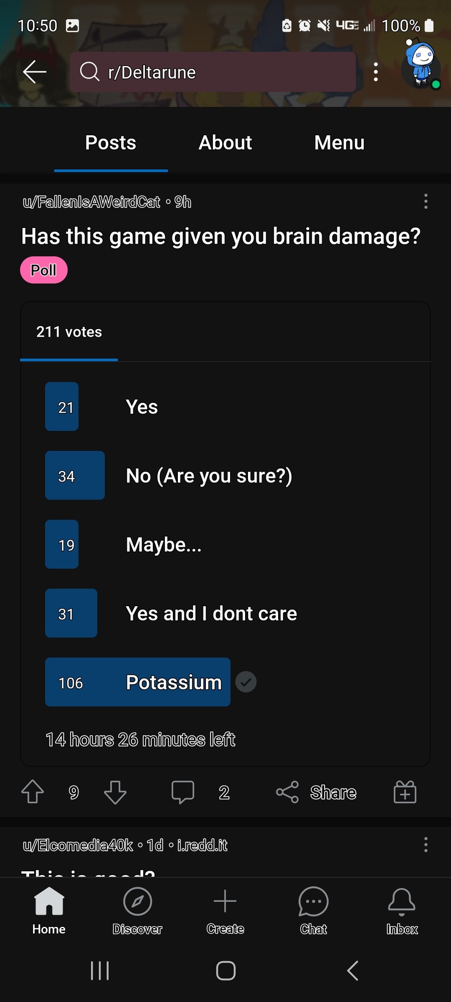 Why did people NOT pick potassium - meme