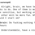 Inner brain conversation