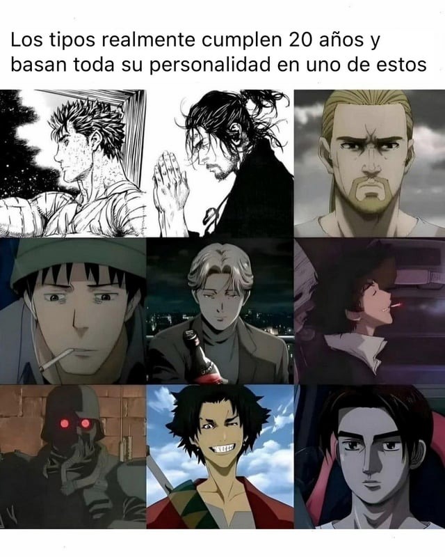 Personalidad al cumplir 20 años - meme