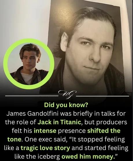 James Gandolfini as Jack in Titanic would’ve melted the iceberg - meme