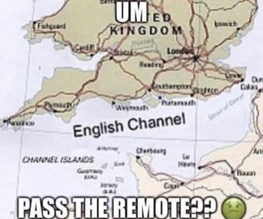 Pass the remote - meme