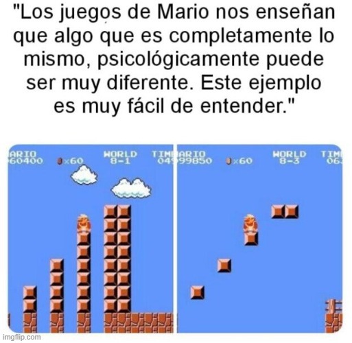 Juegos de Mario jugando con tu mente - meme